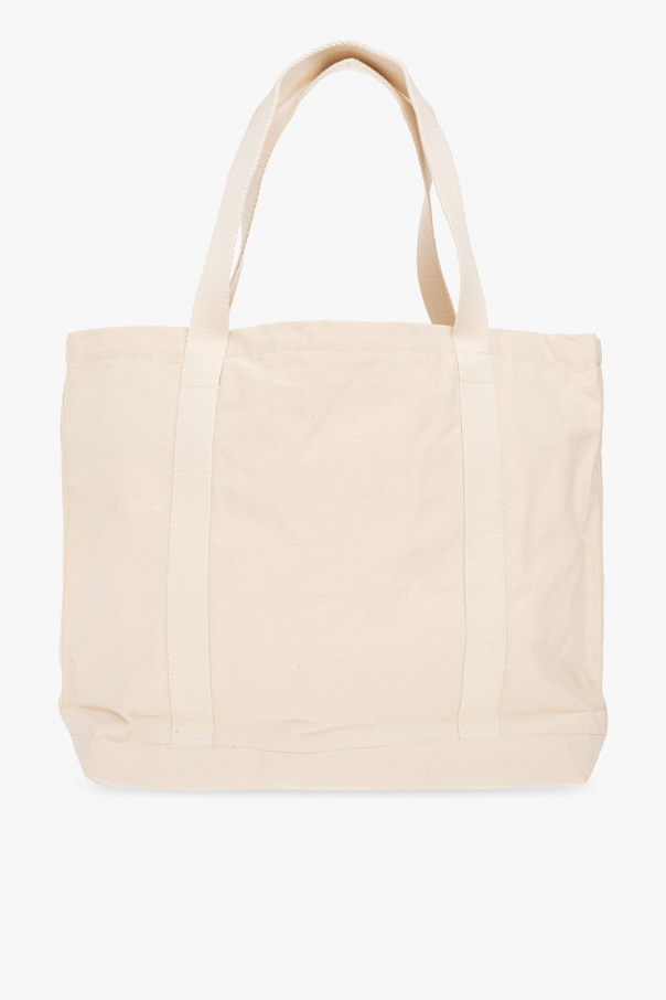 【送料&関税込】Maison KitsunAC Cream Canvas Shopping Bag SchaferandweinerShops Gambia - Cream Shopper bag with logo